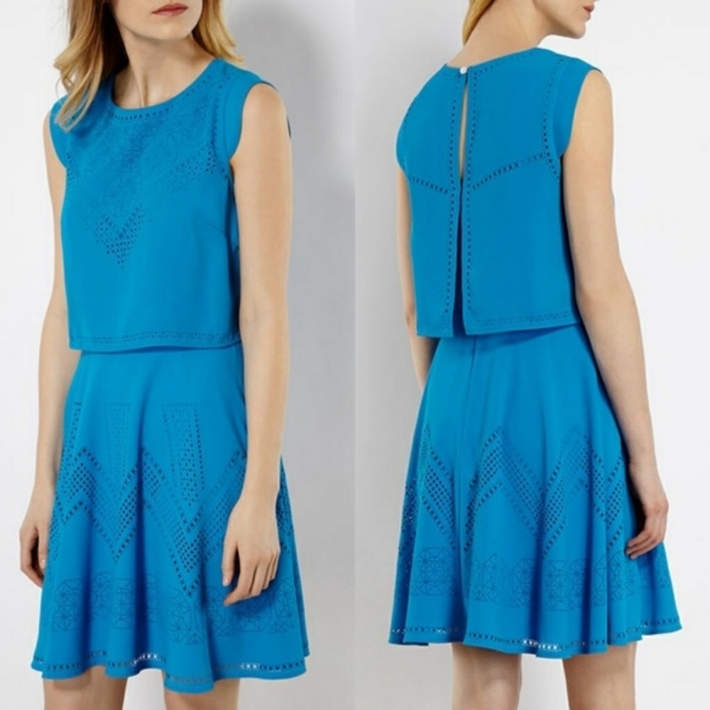 KAREN MILLEN | laser-cut dress